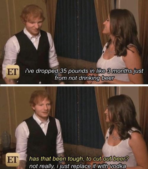 Ed Sheeran's diet tip
