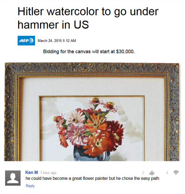 Ken M on Hitler's Fabulous Watercoloring