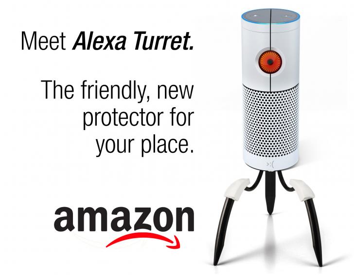Amazon Aperture Alexa turret.
