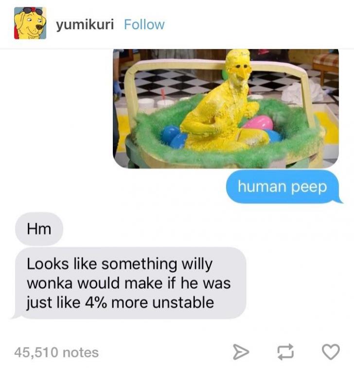 Human peep is late to the party
