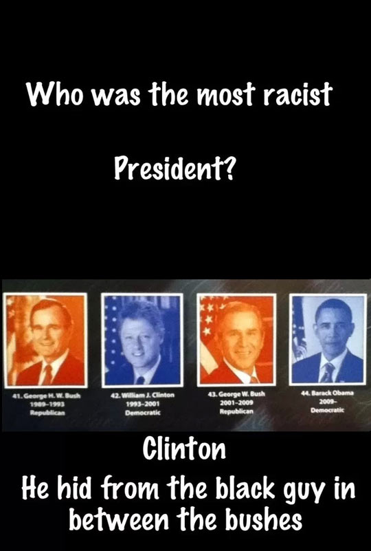 Who was the most racist President?