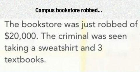 College book store robbed