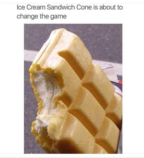 Ice Cream Cone Sandwich!