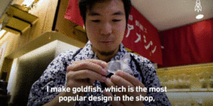 Japanese art of candy sculpting