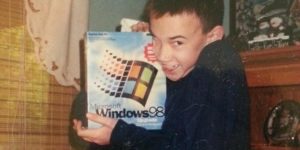 Our IT guy just sent us a picture of him in his youth. Some people are destined.