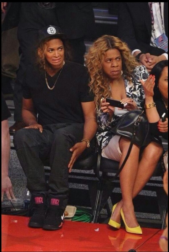 Jay Z and Beyonce face swap.