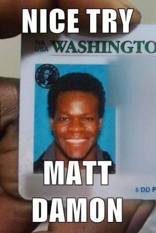 Nice try Matt Damon.