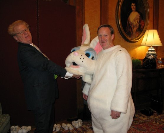 Sean Spicer as the White House Easter Bunny