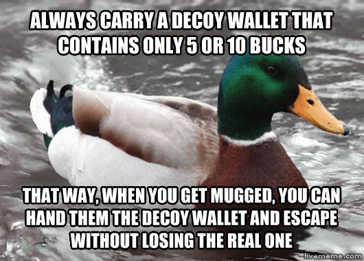 Advice duck gives some advice.