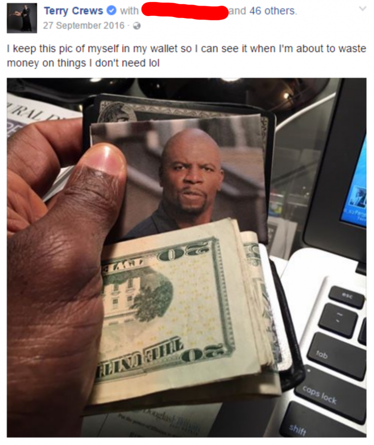 Financial advice from Terry Crews.