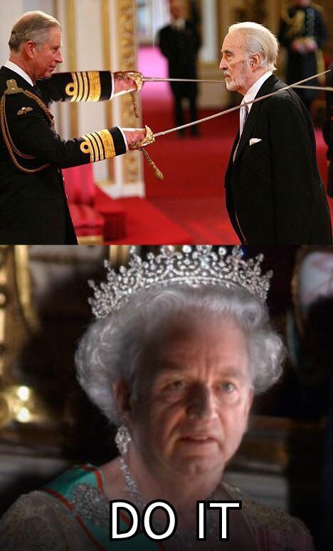 When you thought you was gettin knighted but tha queen be like: