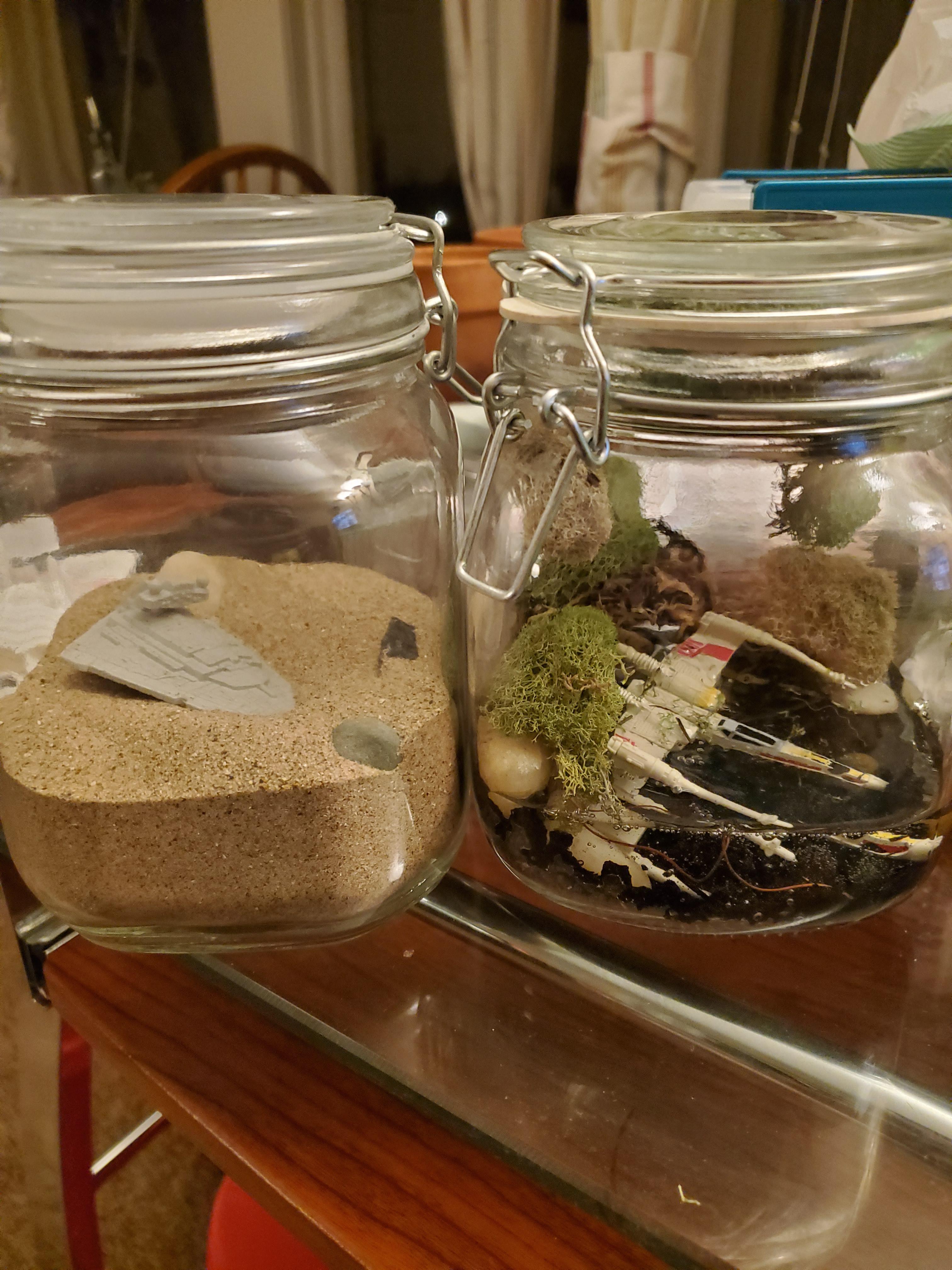 Star Wars landscape jars are n e a t