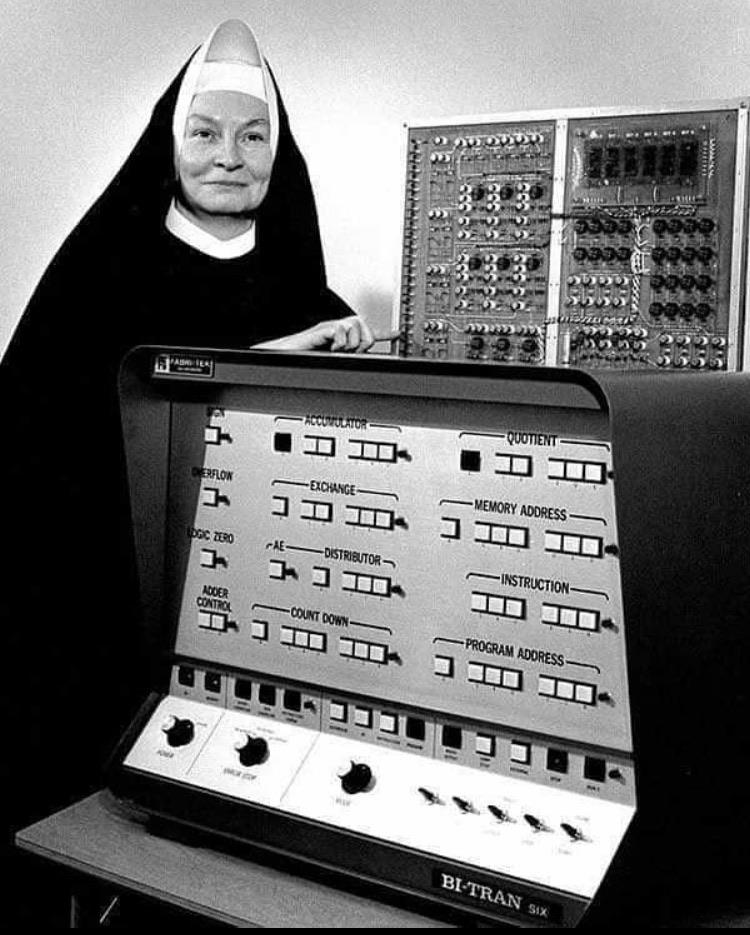 Sister Mary Kenneth Keller was the first woman to earn a doctorate in computer science inAmerica, circa 1965.