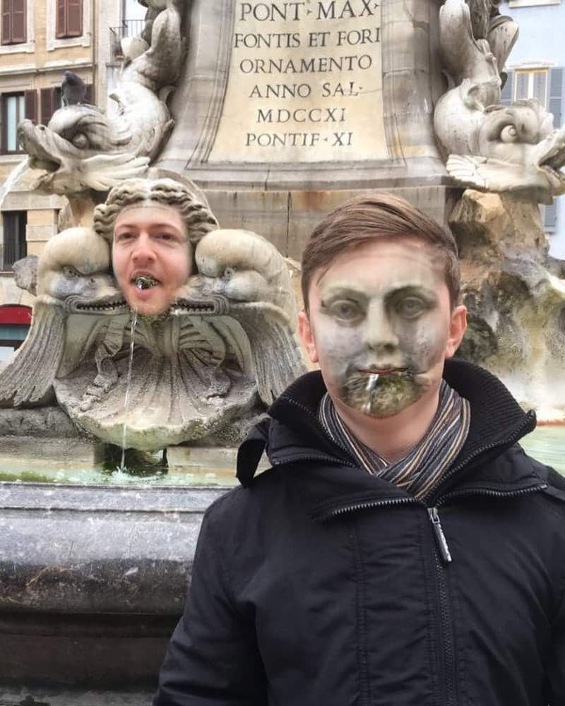 When in Rome; don't blink.