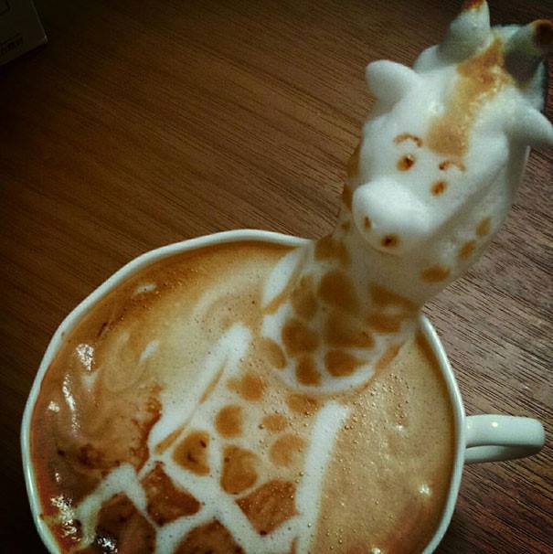Excuse me, there's a Giraffe in my coffee...