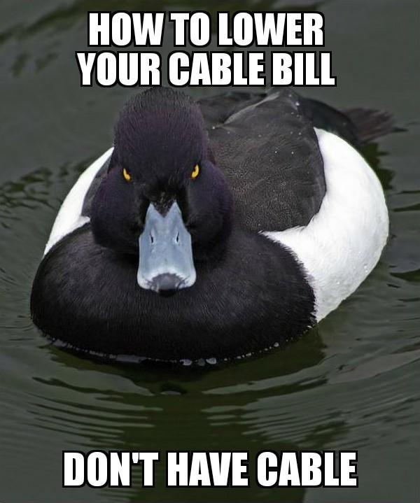 The correct way to lower your cable bill
