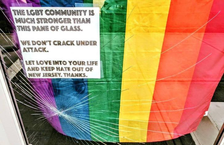 Someone tried to break a window at Asbury Park Garden State Equality Center in NJ