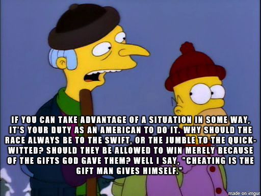 One of my favorite Simpsons quote.