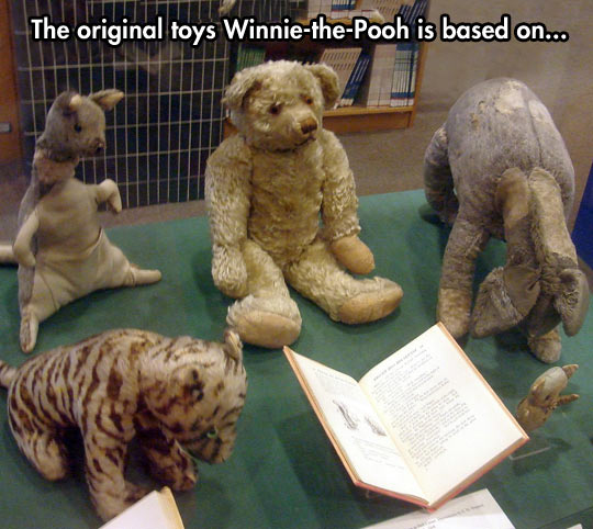 The original Winnie-the-Pooh toys.