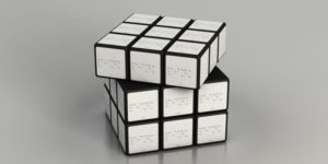 A braille rubik’s cube