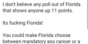 Florida has chaotic neutral energy.