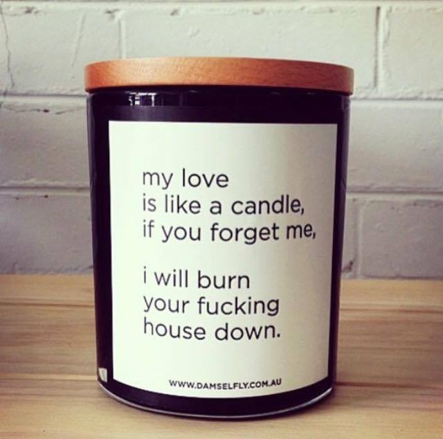 Nothing says love better than candles