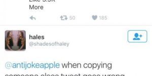 When copying Tweets goes wrong