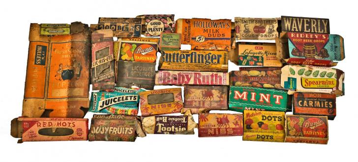 1940's candy bars found in Chicago's Congress Theatre