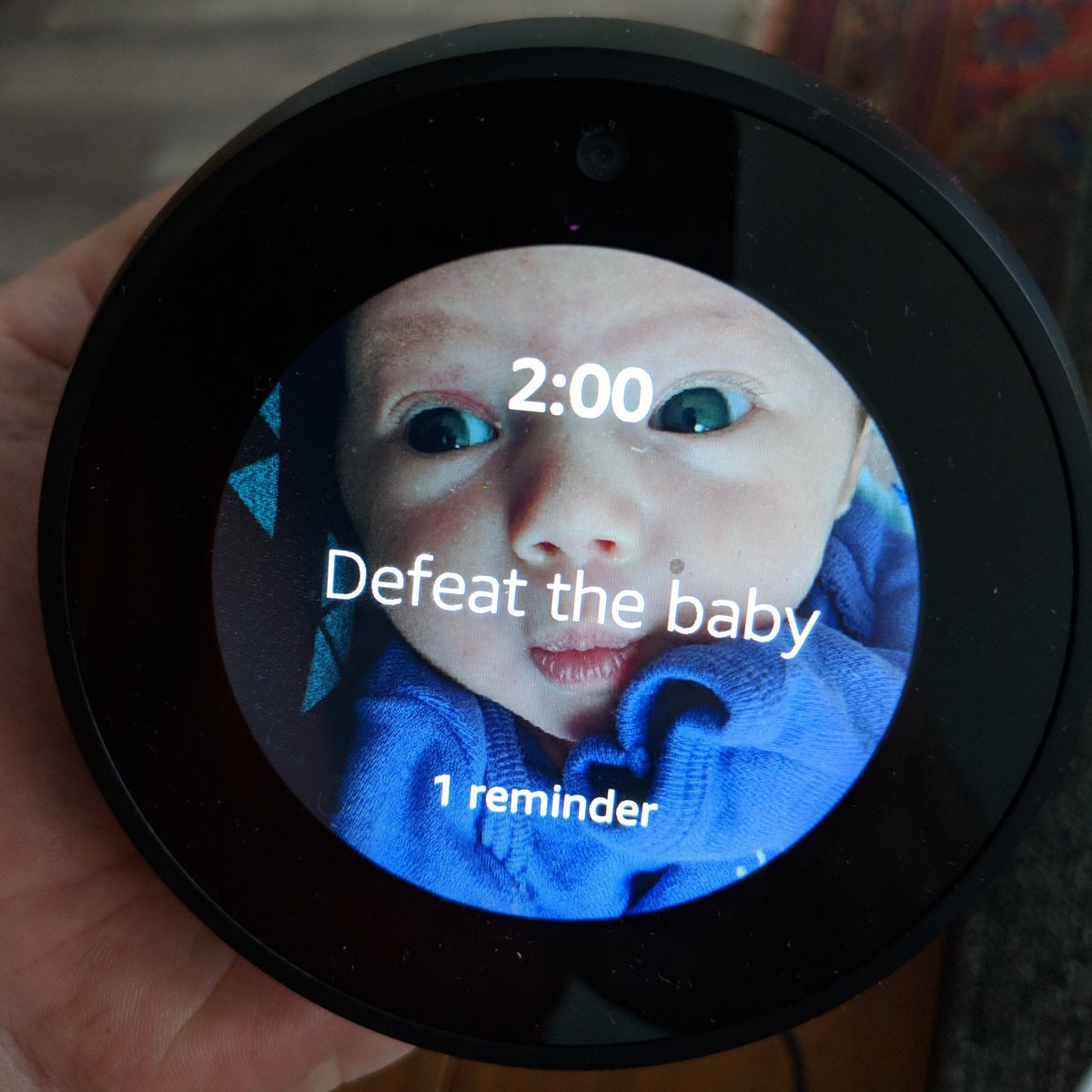 Alexa: Remind me to feed the baby