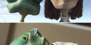 When Pixar mimics reality.