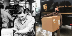 UPS delivering vaccines 64 years apart.