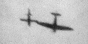 A supermarine spitfire using the tip of it’s wing to nudge a V-1 rocket off course