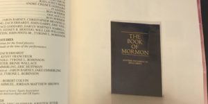 The Mormon church has a full size ad in the playbill for every production of The Book of Mormon