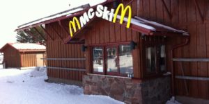 McDonald’s has a Ski-Thru in Sweden, apparently.