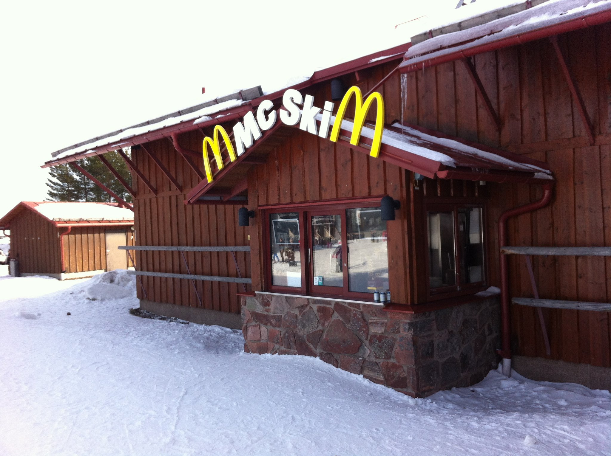McDonald's has a Ski-Thru in Sweden, apparently.