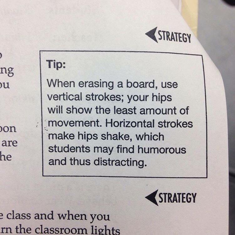 Just teacher tips. 