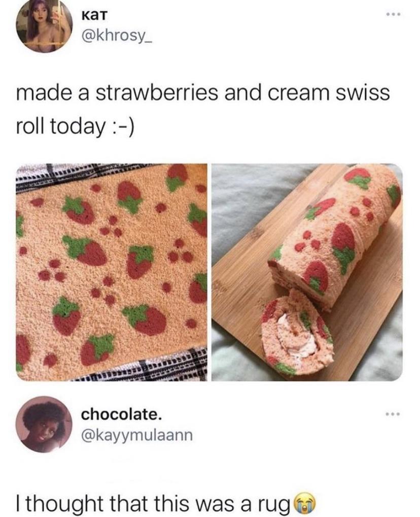 Duel purpose swiss rolls.