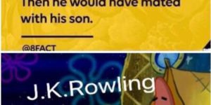 J.K Rowling doing some light research.