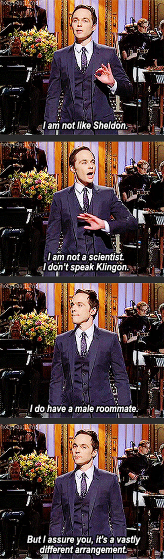 I am not like Sheldon