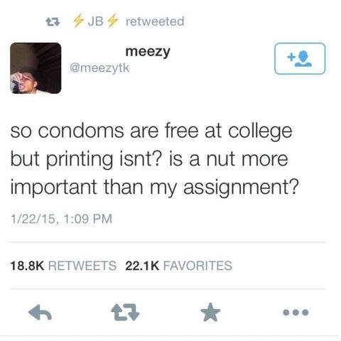Condoms vs printing