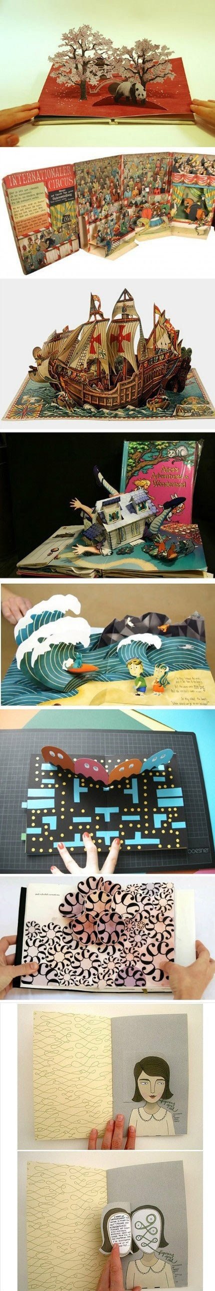 Pop-out books.