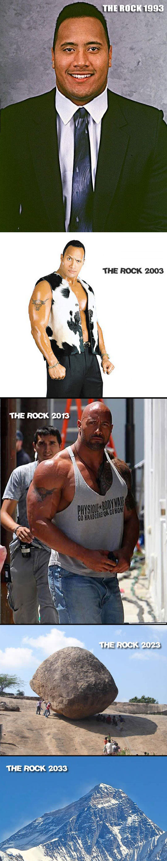 The Rock in time.