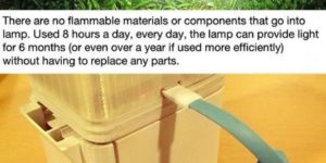 This portable salt-powered lamp can stay illuminated for 8 hours on a glass of seawater