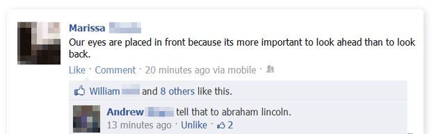 Tell that to Abraham Lincoln.