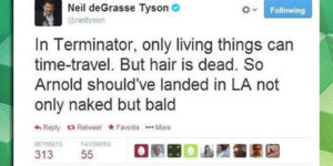 Such a sassy man, Neil deGrasse Tyson is.