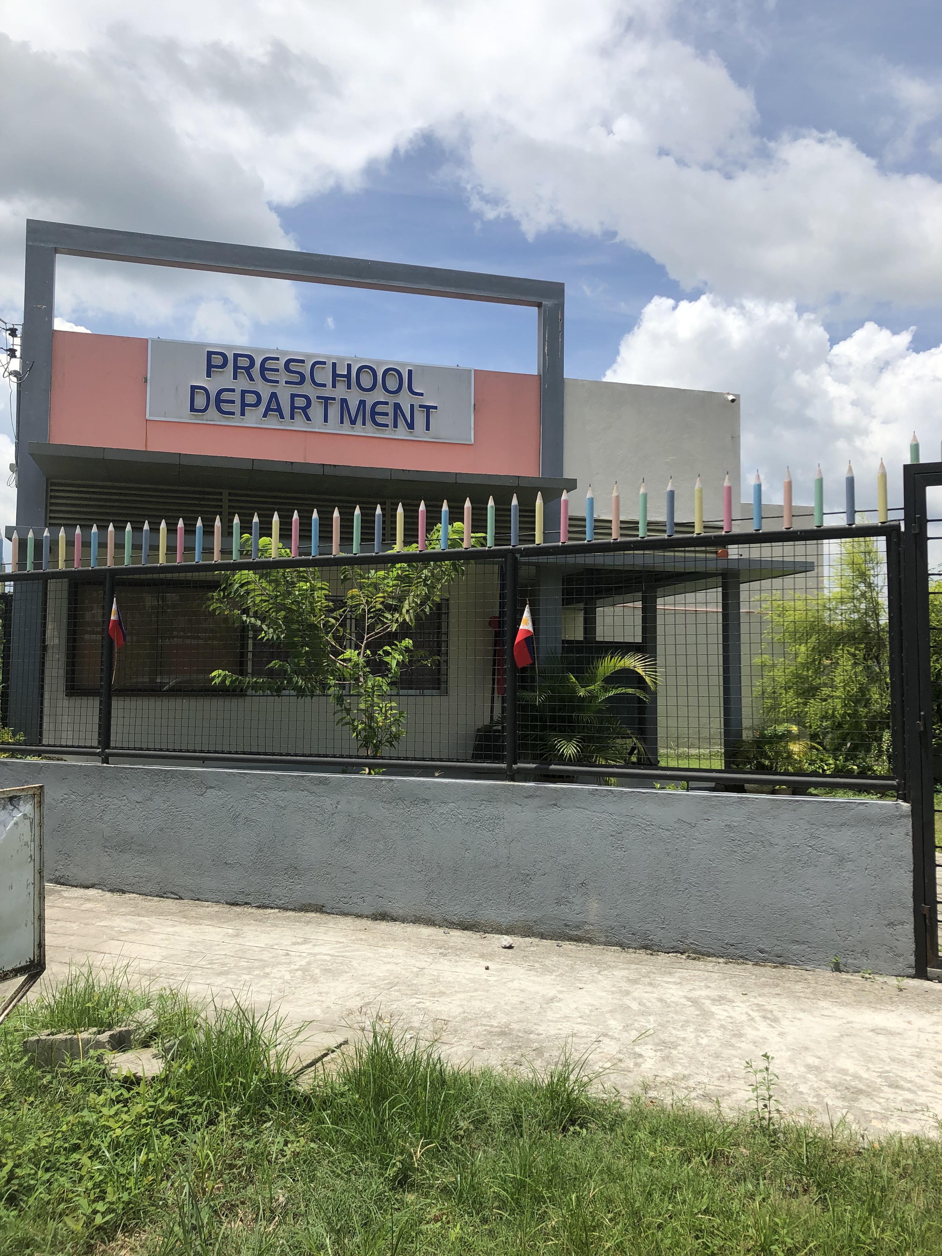 This preschool has spiked pencils to help keep the prisoners in.