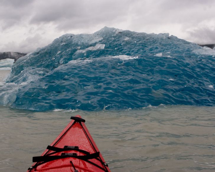 Bottom of an iceberg that just rolled over.