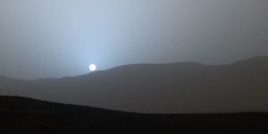 Our generation is the first to see a Martian sunset.