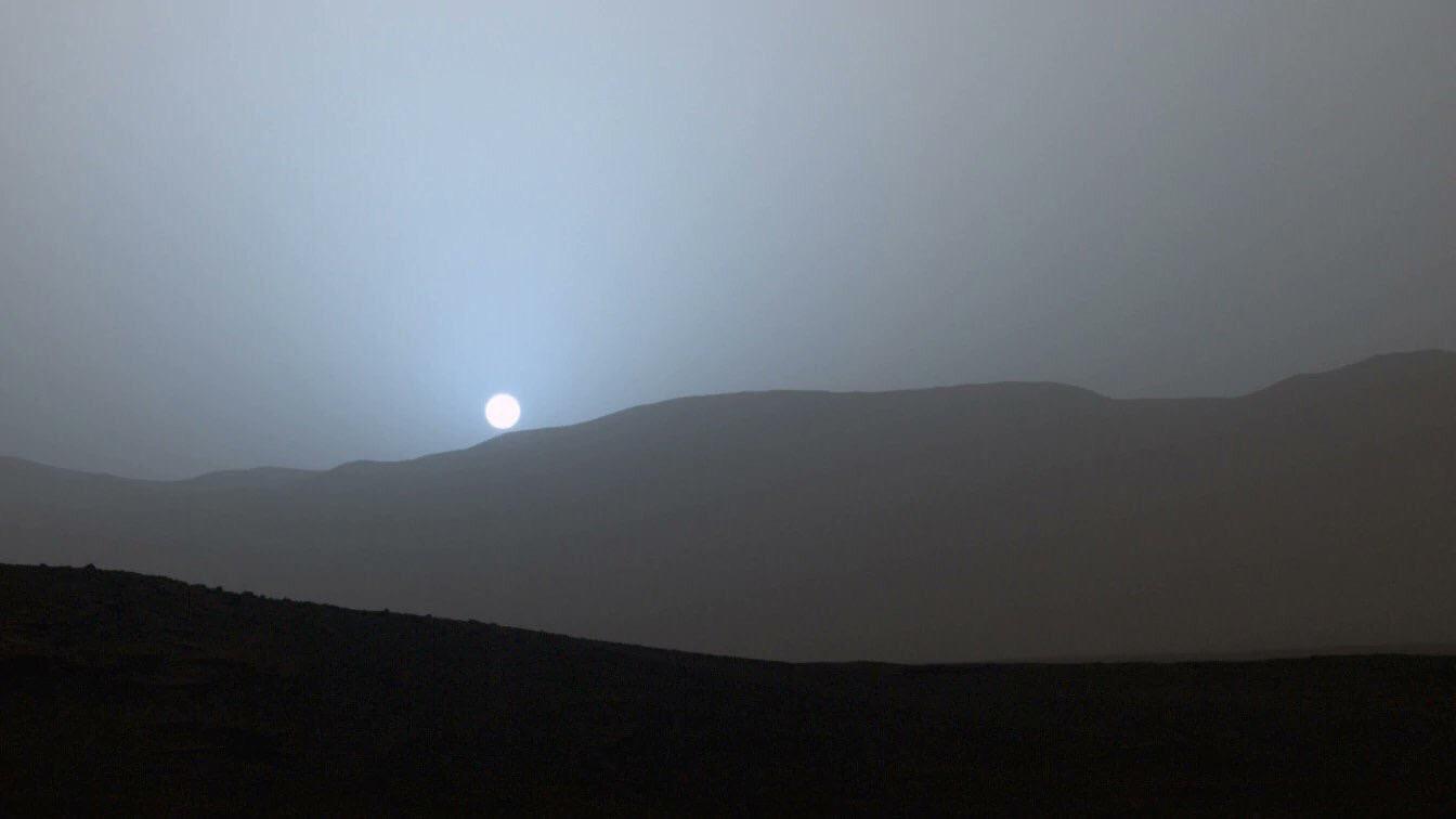 Our generation is the first to see a Martian sunset.