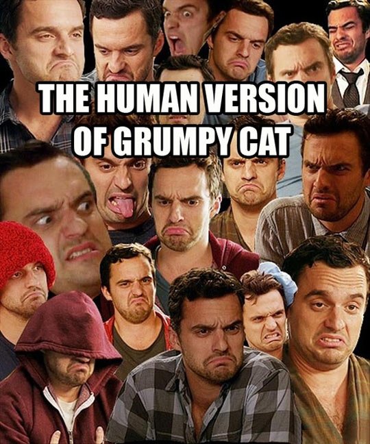 The human version of Grumpy cat.